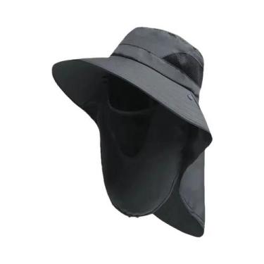 Imagem de Chapéu Bucket Unissex Com Proteção UV E Aba Para Pesca, Camping E Caça