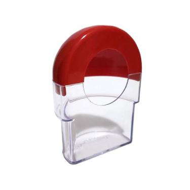 Imagem de Comedouro Meia Lua Animalplast  60ml - Diversas Cores - Azul Translúci