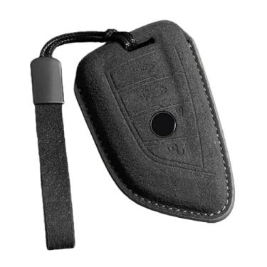 Imagem de Capa de couro para chave de carro compatível com BMW X1 X3 X4 X5 F15 X6 F16 G30 7 Series G11 F48 F39 520 525 f30 118i 218i 320i Chaveiro(B4)