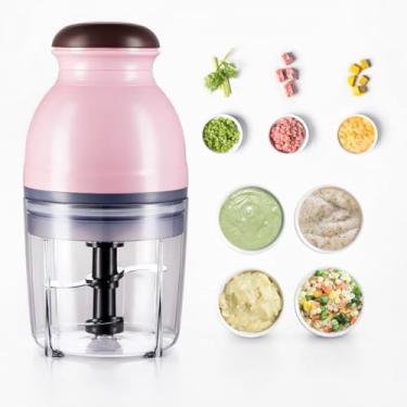 Imagem de Moedor de Carne Elétrico 110V Picador de Alimentos Multifuncional 600ml 250W