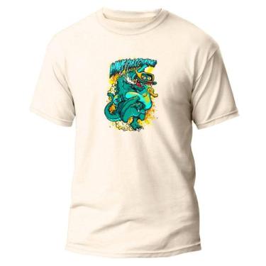 Imagem de Camiseta Algodão Premium Estampa Digital Jacaré Verão DTF - Pavesi, Of