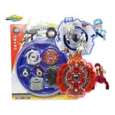 Imagem de Kit 2 Beyblade Burst Luinor Vs Gaianon + 4 Lançadores Ganh Arena Beyst