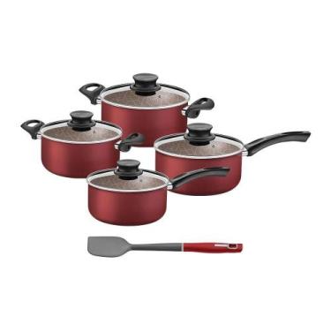 Imagem de Conjunto de Panelas Paris 4 Peças Antiaderente e Espátula de Silicone 