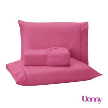 Imagem de Jogo de Lençol Ponto Palito Cama Casal 3 Peças Micropercal 400 Fios - 