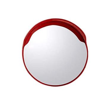 Imagem de 5sssallefaa Espelhos de ponto cego Espelhos de segurança 45 cm/60 cm/80 cm Espelho de tráfego flexível convexo para exterior grande angular claro para estrada para garagem ponto cego estrada oculta/80