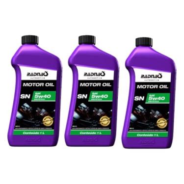 Imagem de Óleo Lubrificante Motor 5w40 Sintético - 3L - MOTORES A GASOLINA, ETANOL E GNV