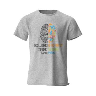 Imagem de Camiseta Unissex De Algodão Com Estampa Engraçada De Poder Cerebral, M