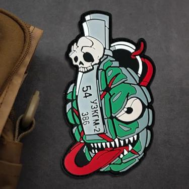 Imagem de Patch de PVC Granata F1: Patch de moral com gancho e laço - Adesivos de airsoft militares táticos engraçados, adesivos de moral para mochilas, capacete e outros equipamentos táticos militares