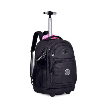 Imagem de Mochila de Rodinhas Rebecca Bonbon Preta RB24530