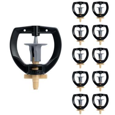 Imagem de Kit 10Und Micro aspersor Bailarina Giratória Mf2 51 LPH p/ Sistemas de