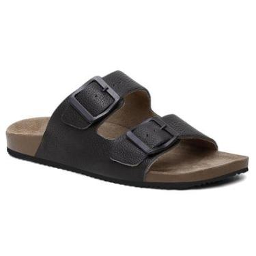Imagem de Sandália Slide Papete Tiras Duplas Estilo Urbano Confort-Masculino