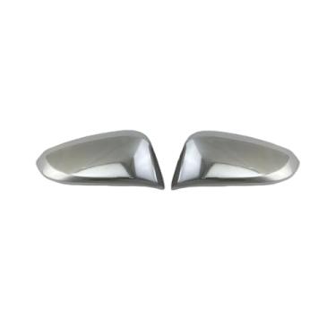 Imagem de Acessórios para retrovisor de carro, capa preta para espelho de porta, piano, guarnição compatível com Toyota Hilux/Revo/Fortuner/INNOVA 2015 2016 2018 2019 2020(Chrome)