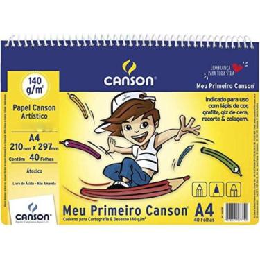 Imagem de Caderno Meu Primeiro Canson A4 140g 40 Folhas - Canson