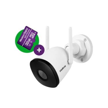 Imagem de Câmera Inteligente Full HD iM5 SC com MicroSD 32GB Branca Intelbras