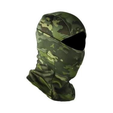 Imagem de Balaclava De Inverno Camuflada Em Fleece, Máscara Facial Completa Para