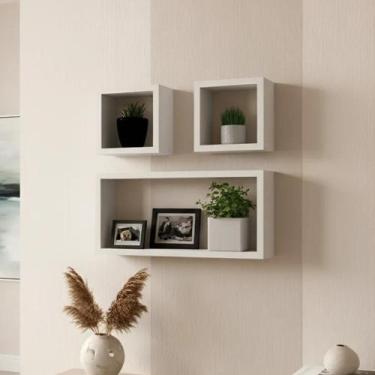 Imagem de Kit 03 Nichos MDF Decoração Sala Quarto Cozinha Banheiro Escritório - 