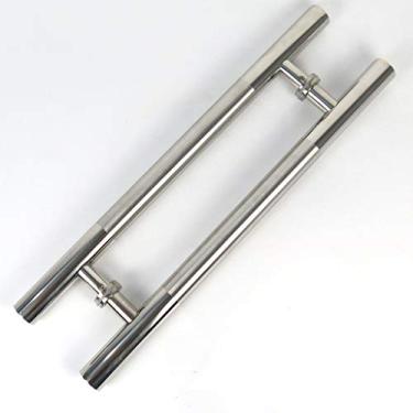 Imagem de BAZAC Puxadores de porta, puxador de tubo redondo de aço inoxidável escovado porta de vidro porta de madeira puxador acessórios de ferragens de porta, 4 comprimentos - 1200 × 900 mm