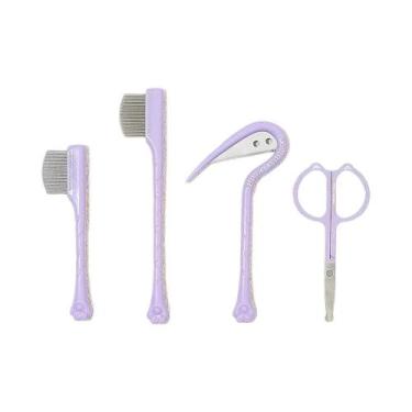 Imagem de Conjunto De Pentes Para Limpeza Facial De Animais De Estimação 4 Peças