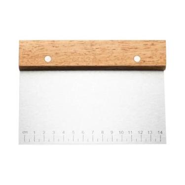 Imagem de Cortadores De Massa Em Aço Inoxidável, Faca Para Macarrão, Raspador De