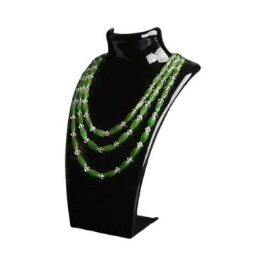 Imagem de Suporte Expositor De Colares E Brincos Em Plástico, Manequim Para Joia