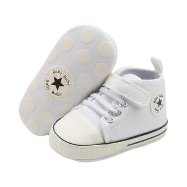 Imagem de Tênis Casuais De Cano Alto Para Bebês, Primeiros Passos, Em Lona, Com 