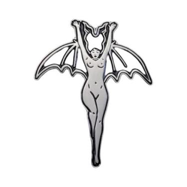 Imagem de Broche De Esmalte Gótico De Halloween Com Vampiro, Morcego, Bruxa E Di