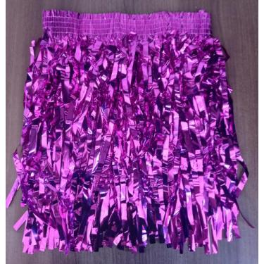 Imagem de Saia Fita Fitilho Carnaval Fantasia Bloquinho - Própria, FÚCSIA, G3 (5