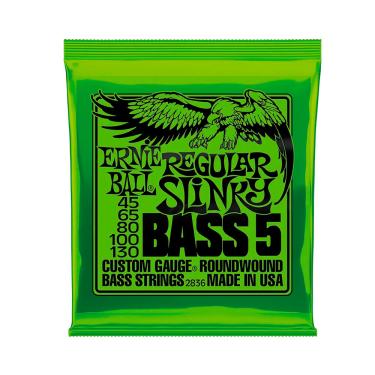 Imagem de Encordoamento Ernie Ball Regular Slinky P/ Baixo 5 Cordas 45/130 - EC0492