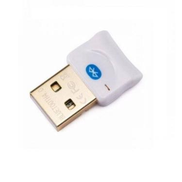 Imagem de Adaptador USB Bluetooth 5.0 CSR EDR Dongle Para PC e Notebook - Branco