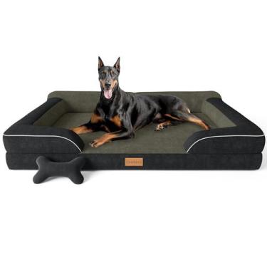 Imagem de Cama para Cachorro CWAWZ XXL Ortopédica com Gel Refrescante 135x107cm 