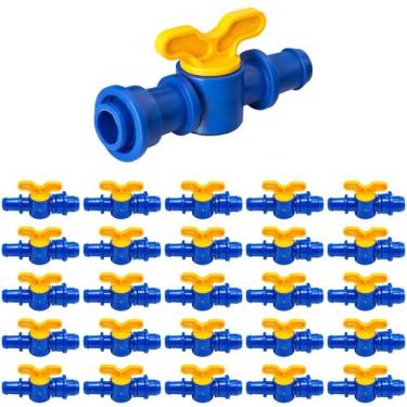 Imagem de Kit 30 Registros Inicial 16mm c/Anilha Mangueira Gotejadora - Agrojet