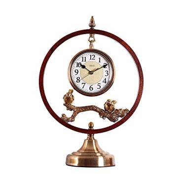 Imagem de Relógios de mesa grande criativo relógio de mesa decoração de sala de estar relógio de mesa mudo relógio de mesa alimentado por bateria relógio de mesa de um lado relógio de base de metal
