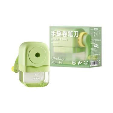 Imagem de Afiador De Lápis Colorido Macaron Com Manivela De Grande Diâmetro, Mat