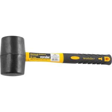 Imagem de Martelo De Borracha 55 Mm, Cabo Em Fibra, Preto, Vonder Ostenvonder