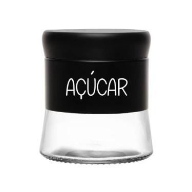 Imagem de Pote de Vidro Preto Versatile Wolff (400 ml) Açúcar, Açúcar