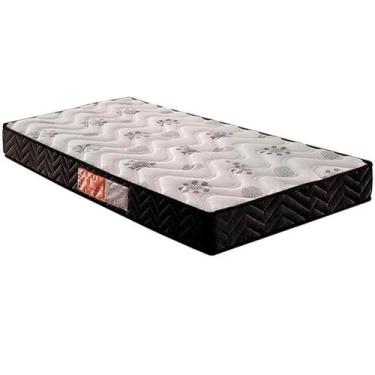 Imagem de Colchão Pasquale D45 Solteiro 88cm Paropas Cor Branco com Preto, Branc