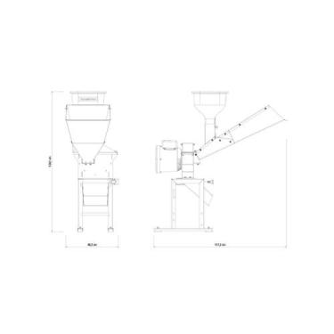 Imagem de Triturador Elétrico Tramontina TE30T com Suporte Quadrado Motor 2 hp B