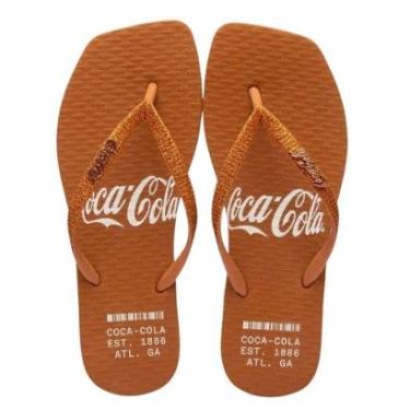 Imagem de Chinelo Coca Cola Alma Square Feminino Ocre-Feminino