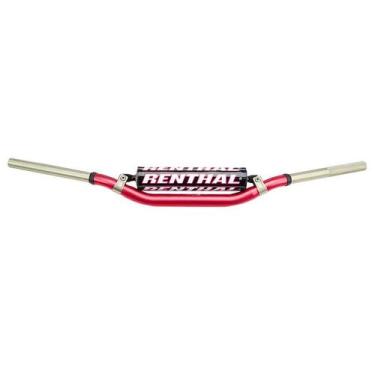 Imagem de GUIDÃO RENTHAL TWINWALL 28mm 999 MCGRATH/SHORT BAIXO VERMELHO