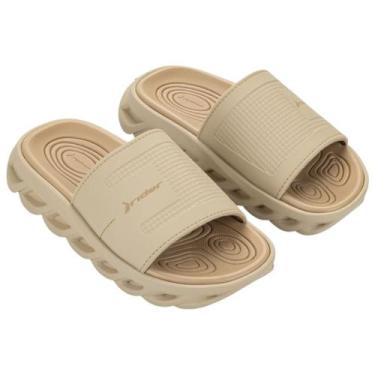 Imagem de Chinelo Meninos Slide Rider R Power Infantil, Bege, Bege, 31