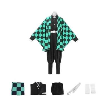 Imagem de Fantasia De Cosplay Para Crianças Demon Slayer Tanjiro Nezuko Shinobu,