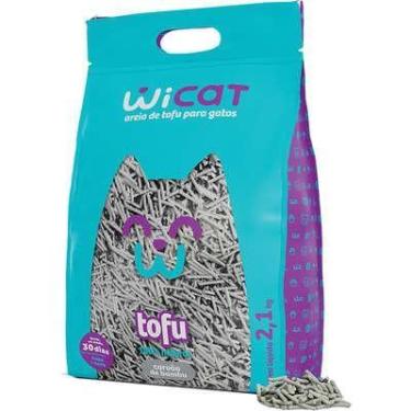 Imagem de Granulado Higiênico WiCat Tofu Carvão de Bambu para Gatos 2,1 kg