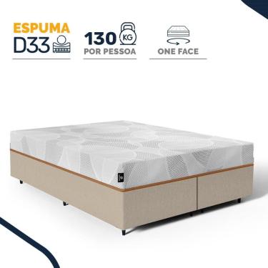 Imagem de Cama Box com Colchão de Espuma D33 Enrolado Sonno Full - Umaflex Queen 158cm