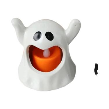Imagem de Lâmpada Fantasma De Halloween Com Velas LED Sem Chama, Acessórios Deco