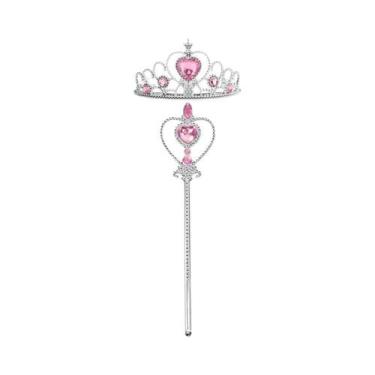Imagem de Conjunto De Fantasia De Princesa Para Meninas Com Varinhas, Tiara E Co