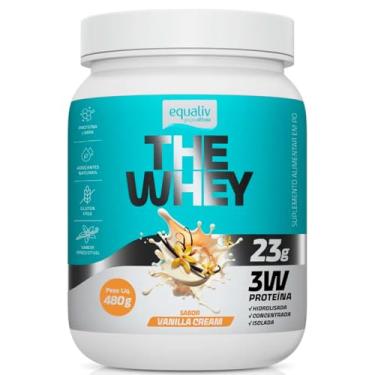 Imagem de Equaliv The Whey 480g – Whey Protein Concentrado, Isolado e Hidrolisado para Ganho de Massa e Recuperação Muscular – Sabor Vanilla, Adoçado Naturalmente