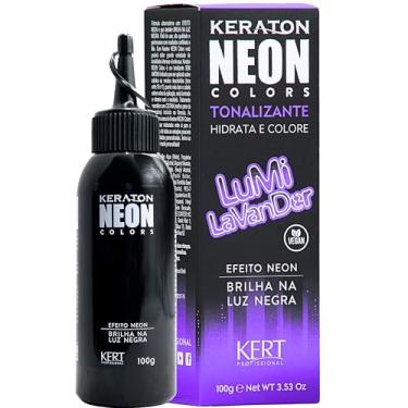 Imagem de Keraton Tonalizante Para Cabelos Com Queratina Sem Amônia Neon Colors 100 G Lumi Lavander
