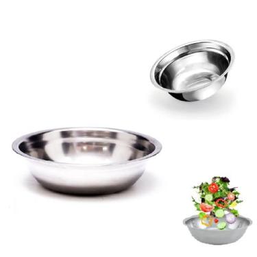 Imagem de 10 Tigelas Bowl em Inox 350ml Pote Sobremesas Pet Cozinha - Chinatown
