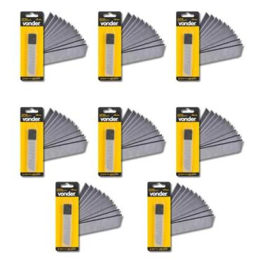 Imagem de Kit 80 Lâminas Estilete 18mm 7 Divisões - Vonder