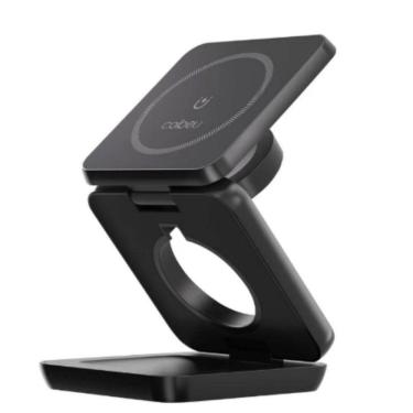 Imagem de Suporte Carregador Magnético Sem Fio Dobrável 3 Em1 Coibeu